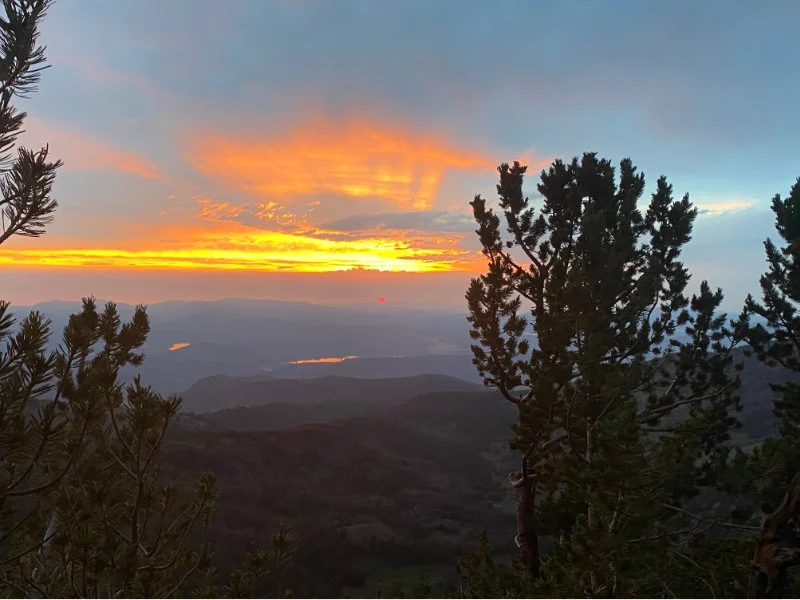 Sunset from Mount Rose Summit